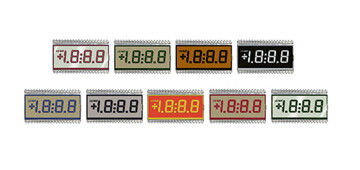 4 Digit 7 Segmen Warna Layar LCD VA Dengan Desain Kustom Pencetakan Sutra
