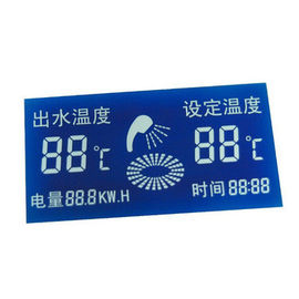 Film Biru Transmissive HTN LCD Display Panel negatif Untuk Pemanas Air