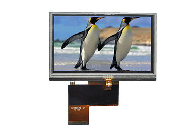 4.3 Inch 480 * 272 TFT LCD Panel Layar Sentuh Resistif 24 bit Untuk Industri