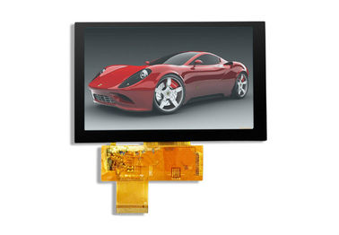 Layar TFT LCD 5.0 ​​Inch 800 * 480 Layar Sentuh 16/18 / 24bit RGB Antarmuka Layar Tft Kecerahan Tinggi