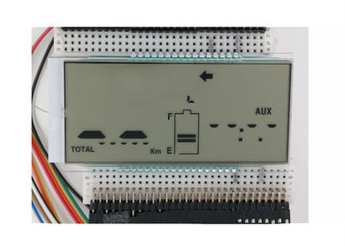 7 Segmen HTN Monochrome Layar LCD Untuk Instrumen Dengan Konektor Zebra