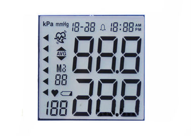 Kustom LCD Positif 4 Digit Segmen Tampilan Panel Lcd TN Untuk Sphygmomanometer
