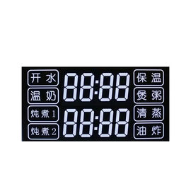 Ukuran Kustom 7 Segmen Layar Persegi HTN LCD Display 12 Metode Mengemudi Statis PIN