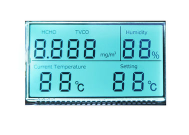 Kustom TN HTN STN FTSN Panel LCD Reflektif / Modul Layar Numerik LCD Monokrom
