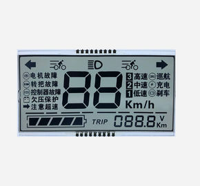 Layar LCD TN Tujuh Segmen / Panel Layar Numerik LCD Monokrom Reflektif