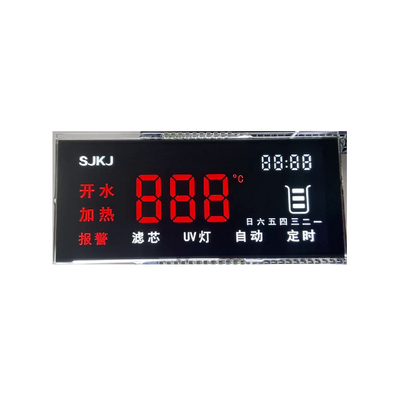 6 O'Clock Custom Lcd Monitor Programmable 3.3V 7 Segmen Untuk Meteran Listrik