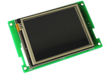 Industri 3,5 Inch TFT LCD Antarmuka Layar Sentuh Resistif RS232 Dengan Papan Driver