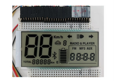 7 Segmen HTN Monochrome Layar LCD Untuk Instrumen Dengan Konektor Zebra
