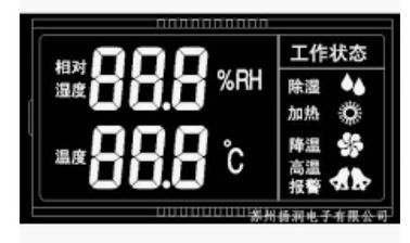 Modul Tampilan LCD Segmen 7 Monokrom Kustom VA Type. Tampilan LCD Kontras Tinggi Dengan Backlight LED Putih
