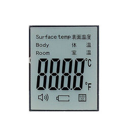 Layar Kustom Lcd 7 Segmen Layar LCD termometer inframerah untuk Perangkat Medis