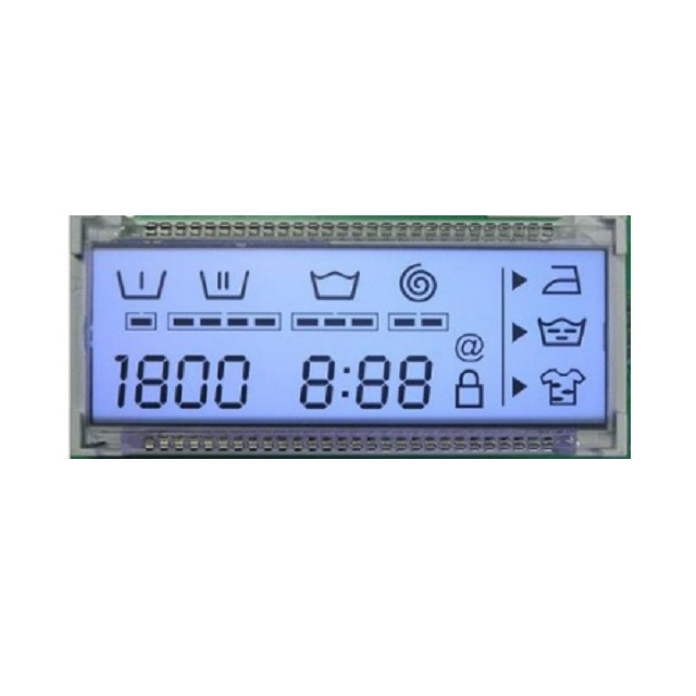 7 Segmen Layar LCD VA Untuk Peralatan Medis, Glukosa Darah Meteran Lcd Panel