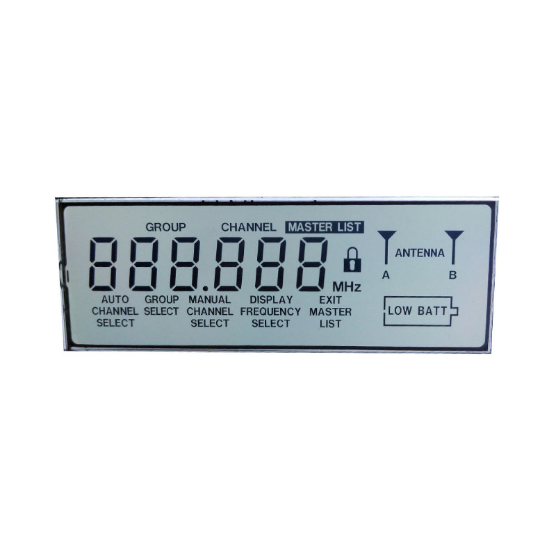 Monochrome Small 6'Clock Positive TN 50 Pin Lcd Display 6 Digit 7 Segment