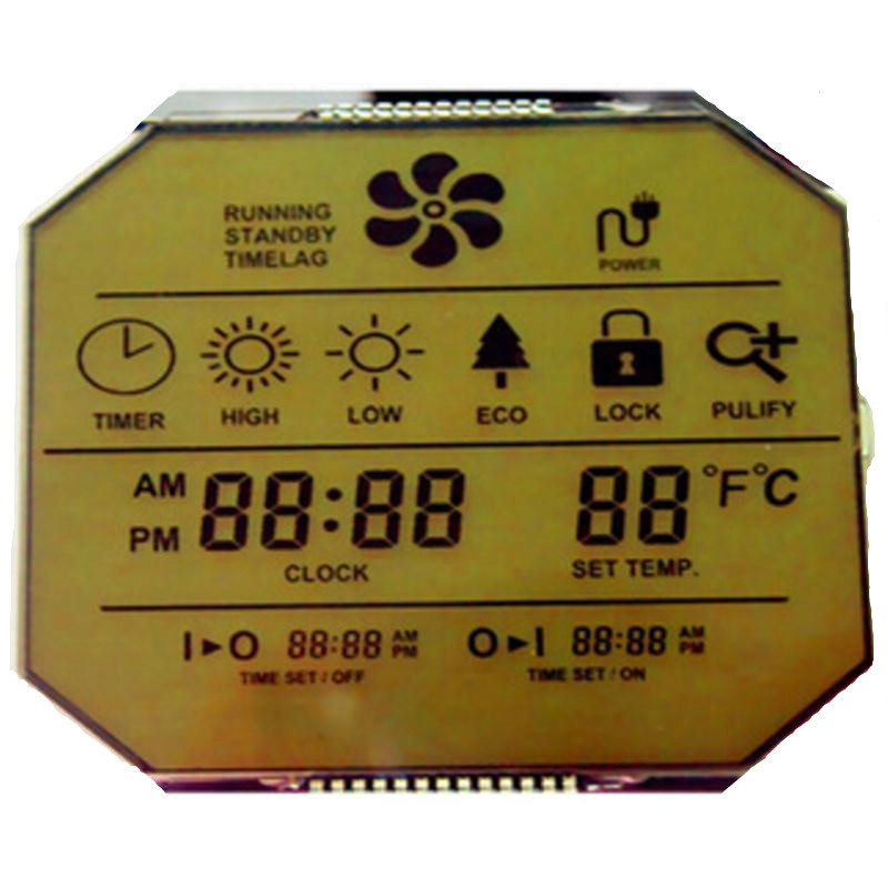 Layar Lcd 5 Digit 7 Segmen, Layar Lcd Warna VA Untuk Speedometer Mobil