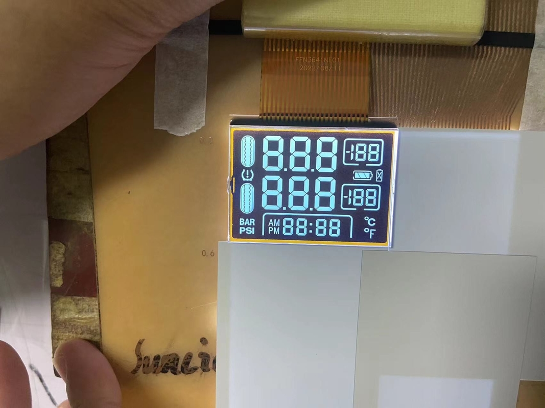 3.3V Digit FSTN Screen Transmissive Lcd Display Module Untuk Tire Pressure Gauge