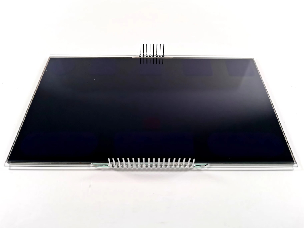 12 O Jam Negatif VA LCD Display Segmen Hitam Digit Grafis LCD Kaca Va Panel Untuk Termostat