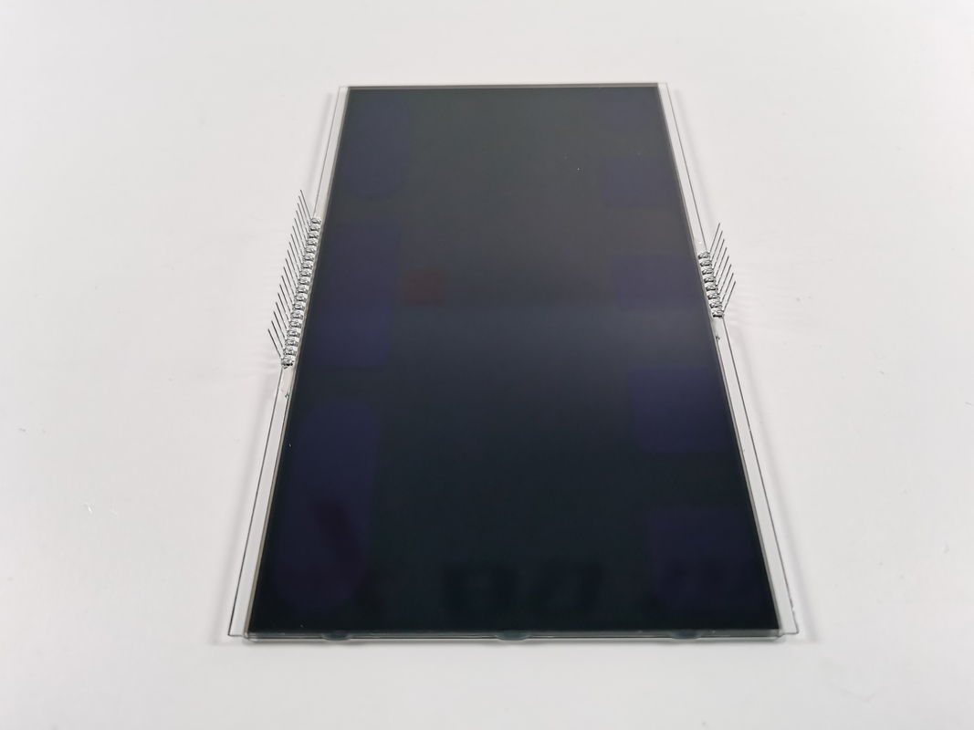 12 O Jam Negatif VA LCD Display Segmen Hitam Digit Grafis LCD Kaca Va Panel Untuk Termostat