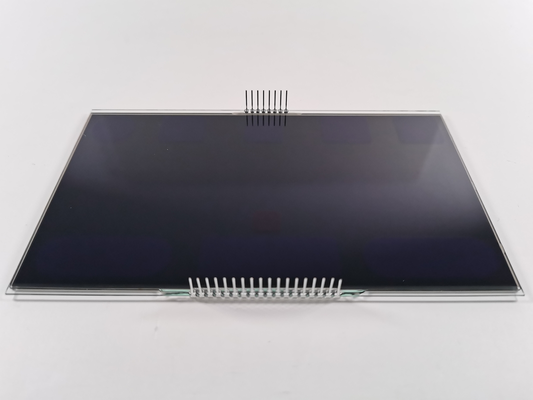 12 O Jam Negatif VA LCD Display Segmen Hitam Digit Grafis LCD Kaca Va Panel Untuk Termostat