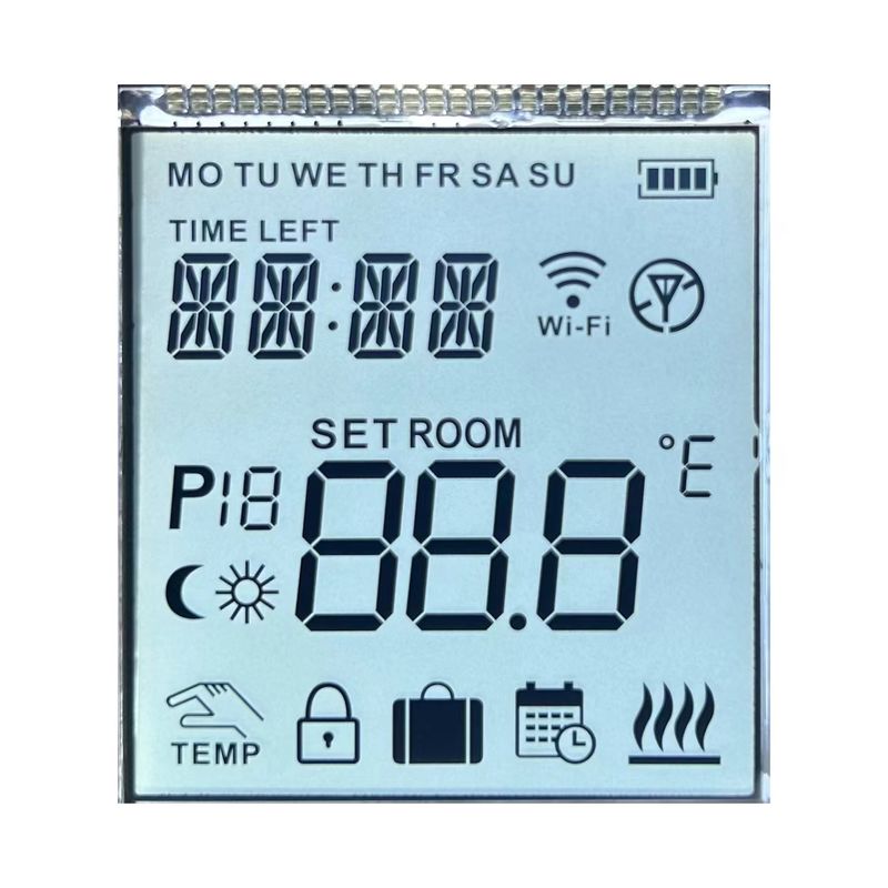 4.2 V Positif HTN 12 O' CLOCK Transflektif Kontrol Suhu Segmen Kode Layar