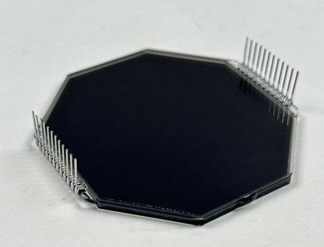 Display Matrix HTN LCD yang disesuaikan delapan bentuk monokrom 7 segmen layar LCD grafis untuk instrumen sepeda motor