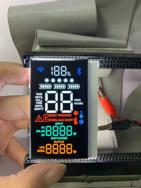 Lcd Modul Kontras Tinggi VA Monokrom Tampilan Untuk Layar Daya Luar dan Dalam Ruang