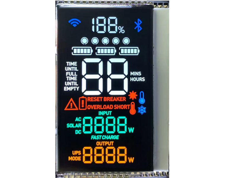 Lcd Modul Kontras Tinggi VA Monokrom Tampilan Untuk Layar Daya Luar dan Dalam Ruang
