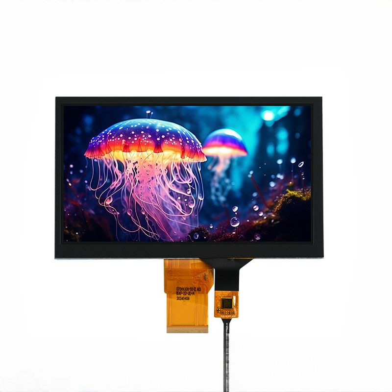OEM ODM Industri Kelas 7 Inch Tft TFT Tahan Lahan 7 Inch TFT LCD 800x480 Dengan Antarmuka RGB
