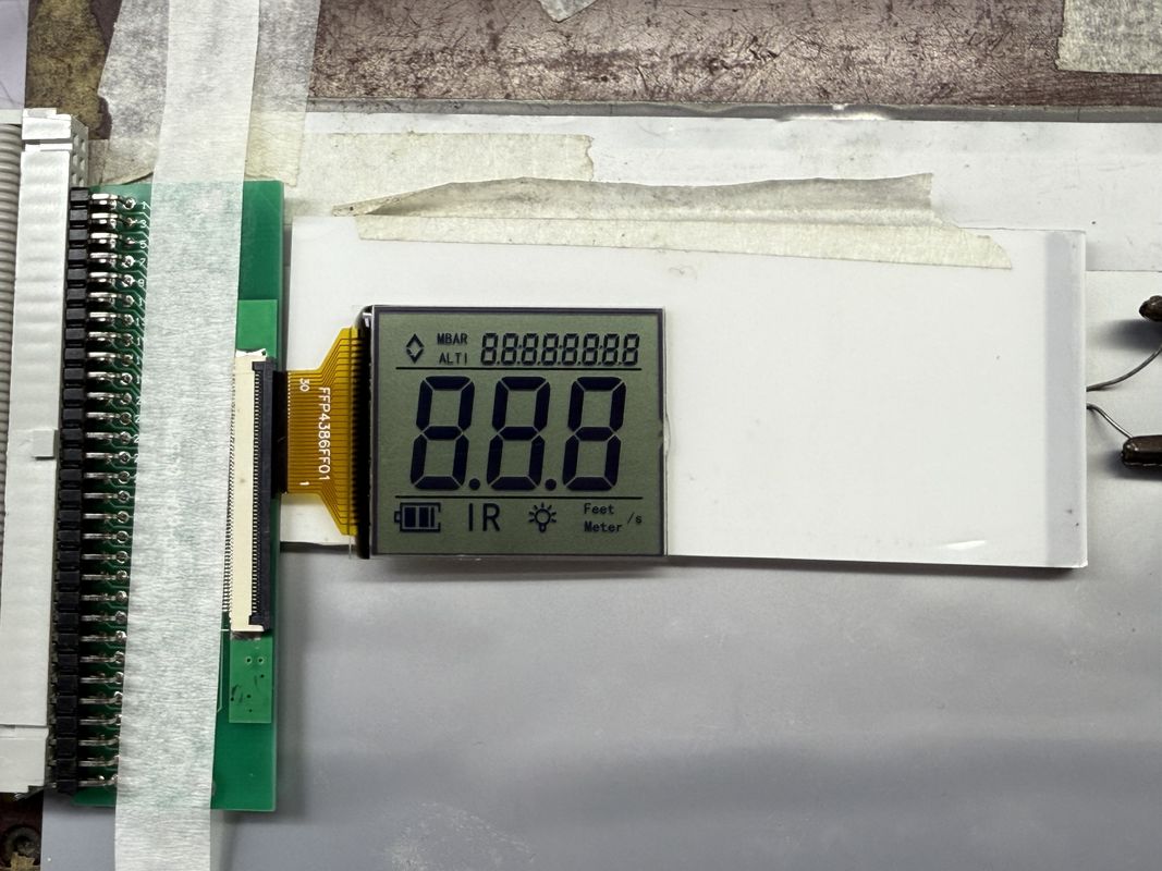 Layar LCD Kustom FSTN Hitam dan Putih | LCD segmen monokrom untuk aplikasi industri dan elektronik