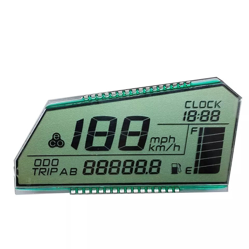 LCD HTN TN VA Custom untuk Layar LCD Segmen Speedometer Sepeda Motor Yamaha