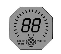 Octagon Shape Kustom LCD Display Desain Khusus 3.0V Untuk Alat Industri