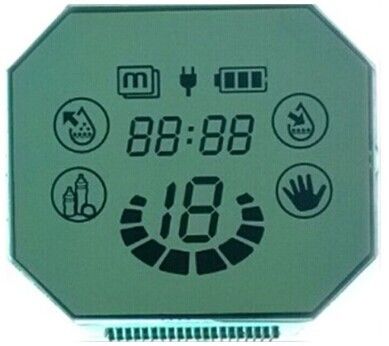 Layar Tampilan Bulat Lcd Kustom, Modul Tampilan Negatif VA Tampilan Lcd Kontras Tinggi, Modul Lcd Bulat 7 Segmen