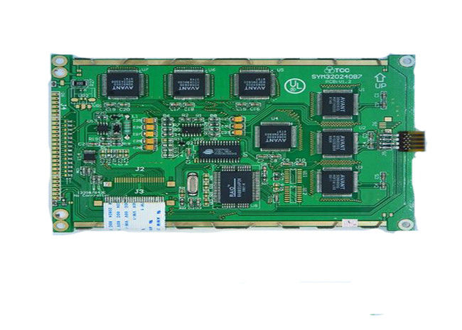 320 X 240 Dots Modul Layar LCD Grafis Cetakan Abu-abu COB LCM Tipe 5 Volt