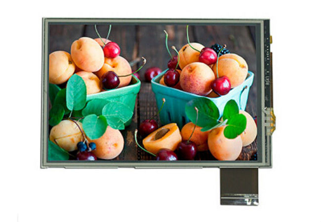 Lansekap Tinggi Lansekap LCD TFT Layar Sentuh Resistif Dengan Antarmuka Rgb 16/18/24 Bit