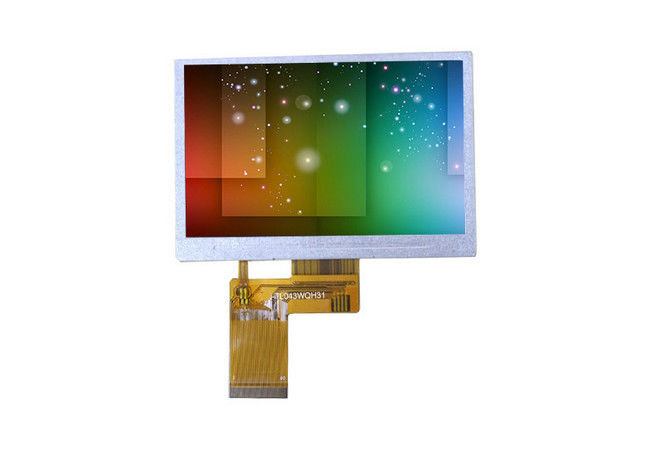 4.3 Inch 480 * 272 TFT LCD Panel Layar Sentuh Resistif 24 bit Untuk Industri