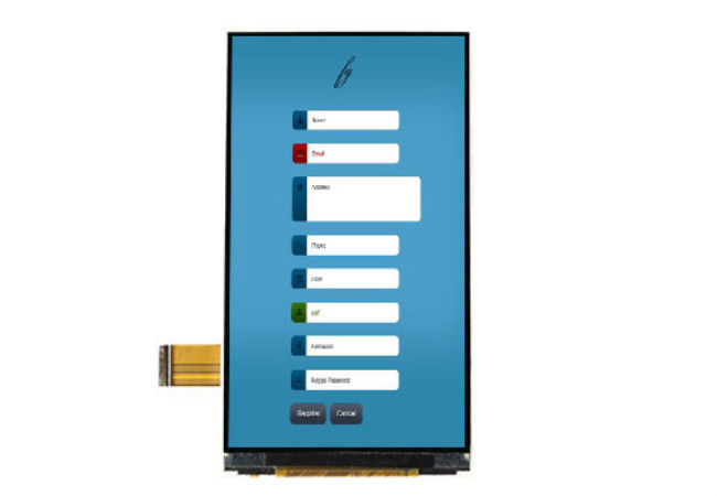 4.5 Inch 540 * 960 TFT LCD Layar Sentuh Resistif Ips Panel Lcd Mipi / Rgb Antarmuka Opsional
