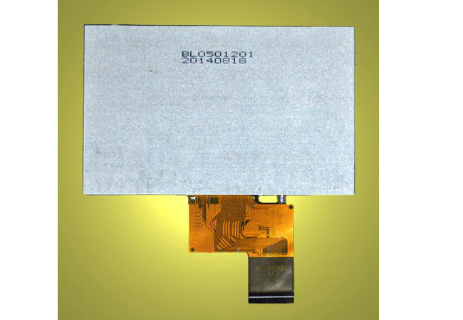 Layar TFT LCD 5.0 ​​Inch 800 * 480 Layar Sentuh 16/18 / 24bit RGB Antarmuka Layar Tft Kecerahan Tinggi