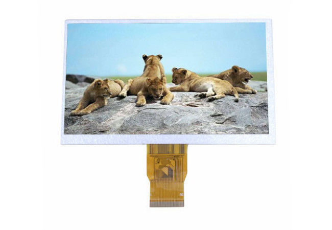 7 Inch Tft IPS Lcd Moduler Layar Sentuh Resistif 1024 * 600 Dengan LVDS Antarmuka Lcd Panel Untuk Mobil PC