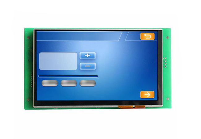 7 Inch 800 * 480 Uart Proyeksi Layar Sentuh Kapasitif Dengan Antarmuka RS232 / TTL Untuk Raspberry Pi
