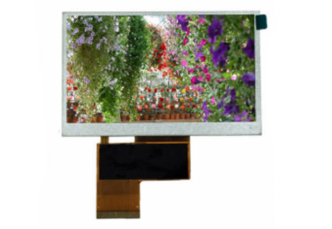 Layar LCD 4,3 TFT Kustom Transparan, 480 * 272 Dot Layar Warna TFT Dengan 24 Bit