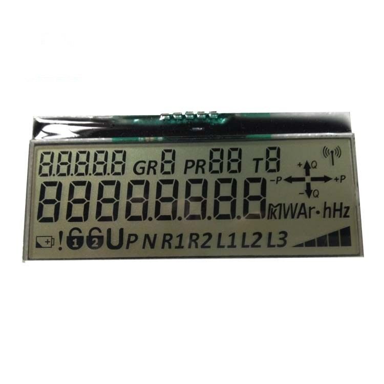 17 Digit 7 Segmen Modul Lcd Kustom, Logam Pin Layar Lcd Transflektif Cog I2C Meter Energi Seri