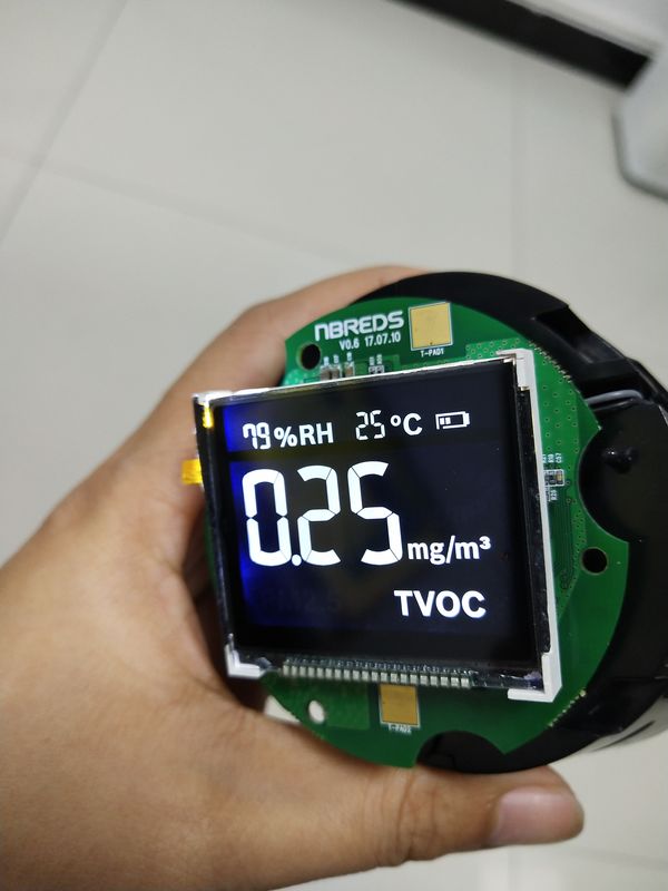 Warna Hitam High Constrast VA LCD Display Untuk Smart Thermostat CE ROHS