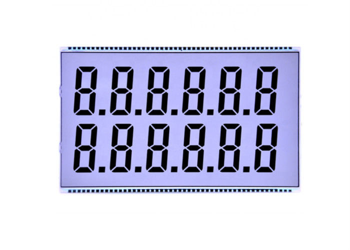 Layar Lcd TN Layar Kustom Lcd Digit 7 Segmen Layar Lcd Layar Transparan Monokrom Panel Lcd Untuk Dasbor Bahan Bakar