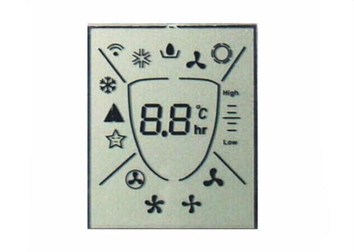 Kustom TN Positif Lcd 7 Segmen Tampilan Modul LCD Digit Reflektif Untuk Ac Remote Control
