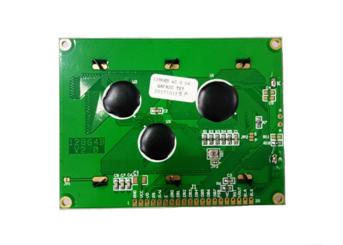 5V 12864 LCD Display Module 128 x 64 Dots Graphic Matrix COB Layar LCD Dengan Backlight Biru