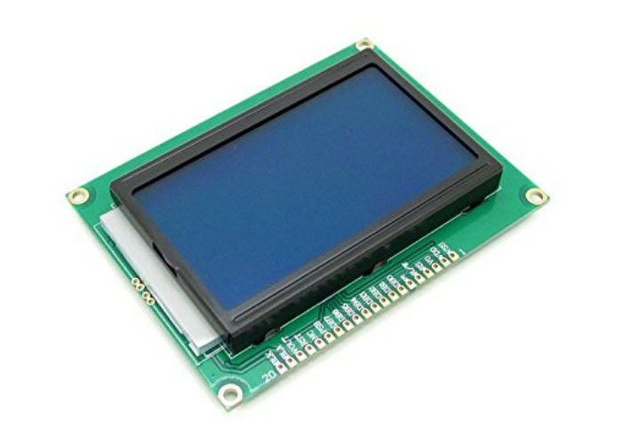 5V 12864 LCD Display Module 128 x 64 Dots Graphic Matrix COB Layar LCD Dengan Backlight Biru