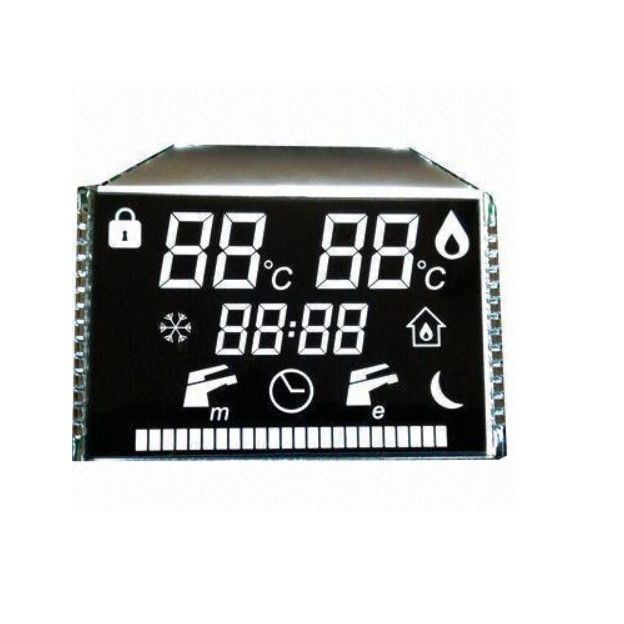 Disesuaikan Kontras Tinggi VA Layar LCD Segmen Warna Panel LCD Digital