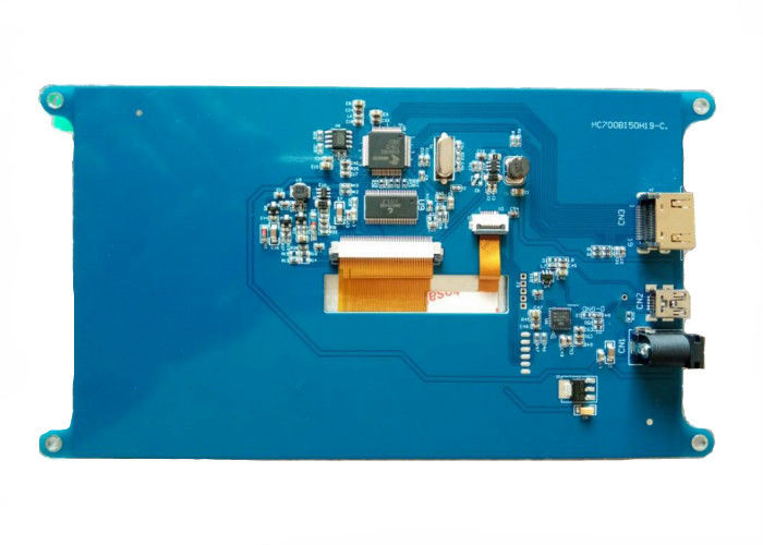 High Brightness HDMI Display And PCB Drive Board Untuk Raspberry Pi 3 6 O' Clock Viewing Direction 7 Inch Transmissive LCD