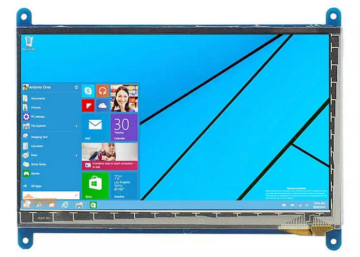 High Brightness HDMI Display And PCB Drive Board Untuk Raspberry Pi 3 6 O' Clock Viewing Direction 7 Inch Transmissive LCD