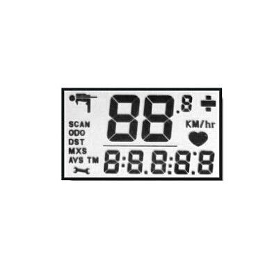5 Digit Seven Segment Backlight TN LCD Display Tipe Positif Penularan