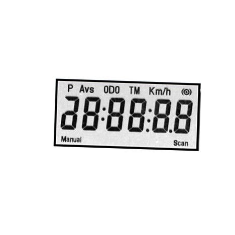 5 Digit Seven Segment Backlight TN LCD Display Tipe Positif Penularan