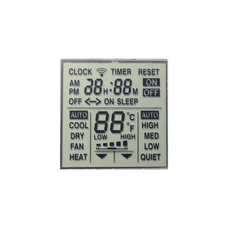 5 Digit Seven Segment Backlight TN LCD Display Tipe Positif Penularan